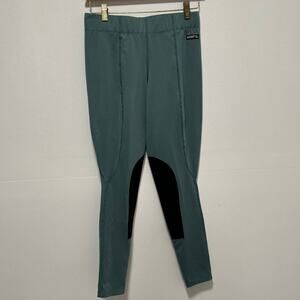 Kerrits Riding Pants Large Green Performance Riding Tights